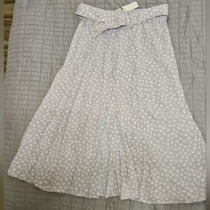 Elodie Light Purple Floral A-Line Skirt